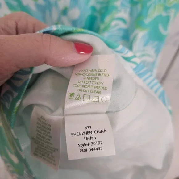 NWT Lilly Pulitzer Sofia Shift Dress Size 10 Lagoon Green Wave Rider Lace - Picture 7 of 9